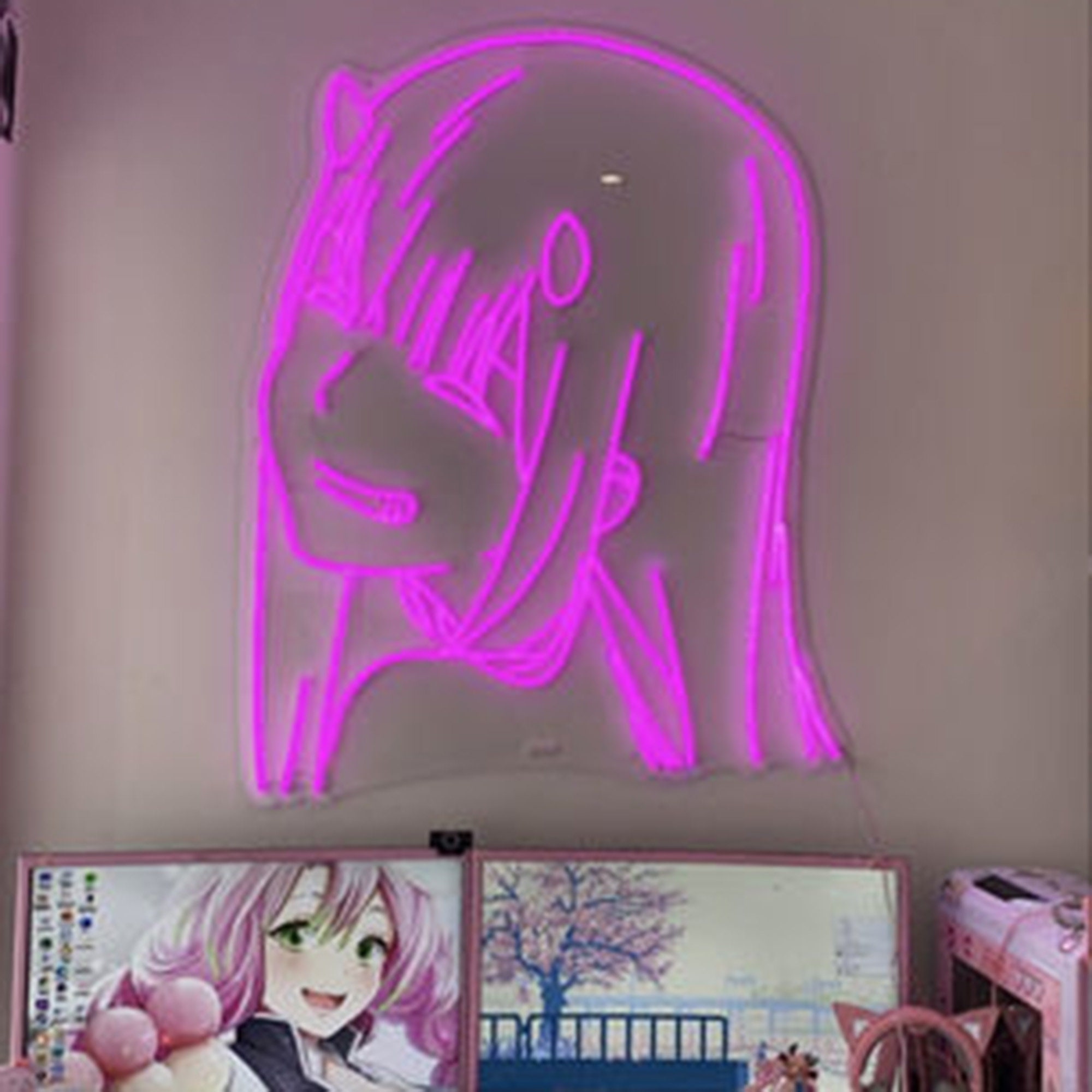 Zero Two Neon Sign Anime Neon Signs Custom LED Neon Light - Etsy