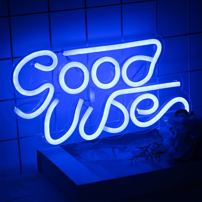 Good Vibes Neon Sign Custom Neon Signs Good Vibes Only LED - Etsy