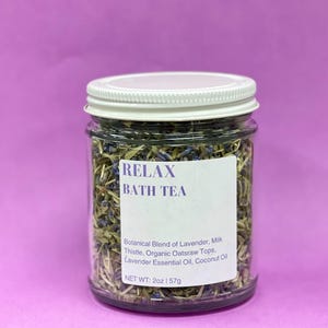 Lavendel badthee | Doordrenkt met essentiële lavendelolie | Lentecadeaus voor haar | Lavendel aromatherapie | Lavendelbloemen | Badbad