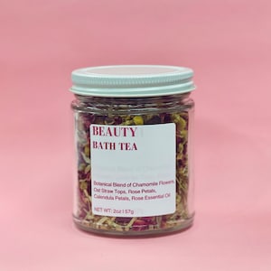 Bath Tea | Spa & Relaxation Gifts | Spring Gifts | Chamomile Rose Bath Tea | Bath Salts | Bath Soak | New Year