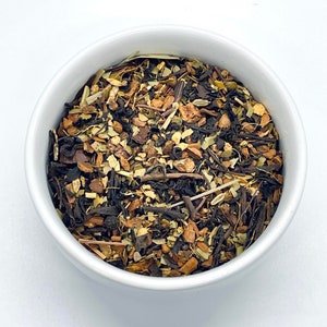 Maharaja Samurai Chai Tea for Chai Tea Lovers | Add Milk for the Perfect Chai Tea Latte | Each Loose Leaf Tea Bag Contains 4oz (20-24 Cups)