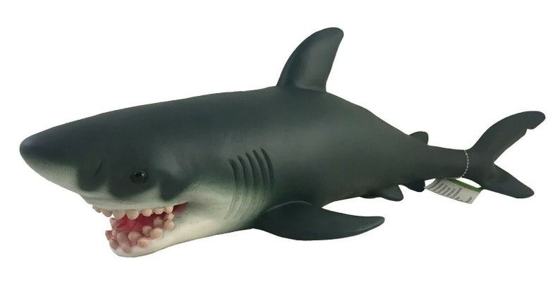 Large Soft Rubber White Shark Toys Sea Animals Party Toy Christmas Xmas New Year Gift for Boys Girls Kids Toddlers 3 21 image 1