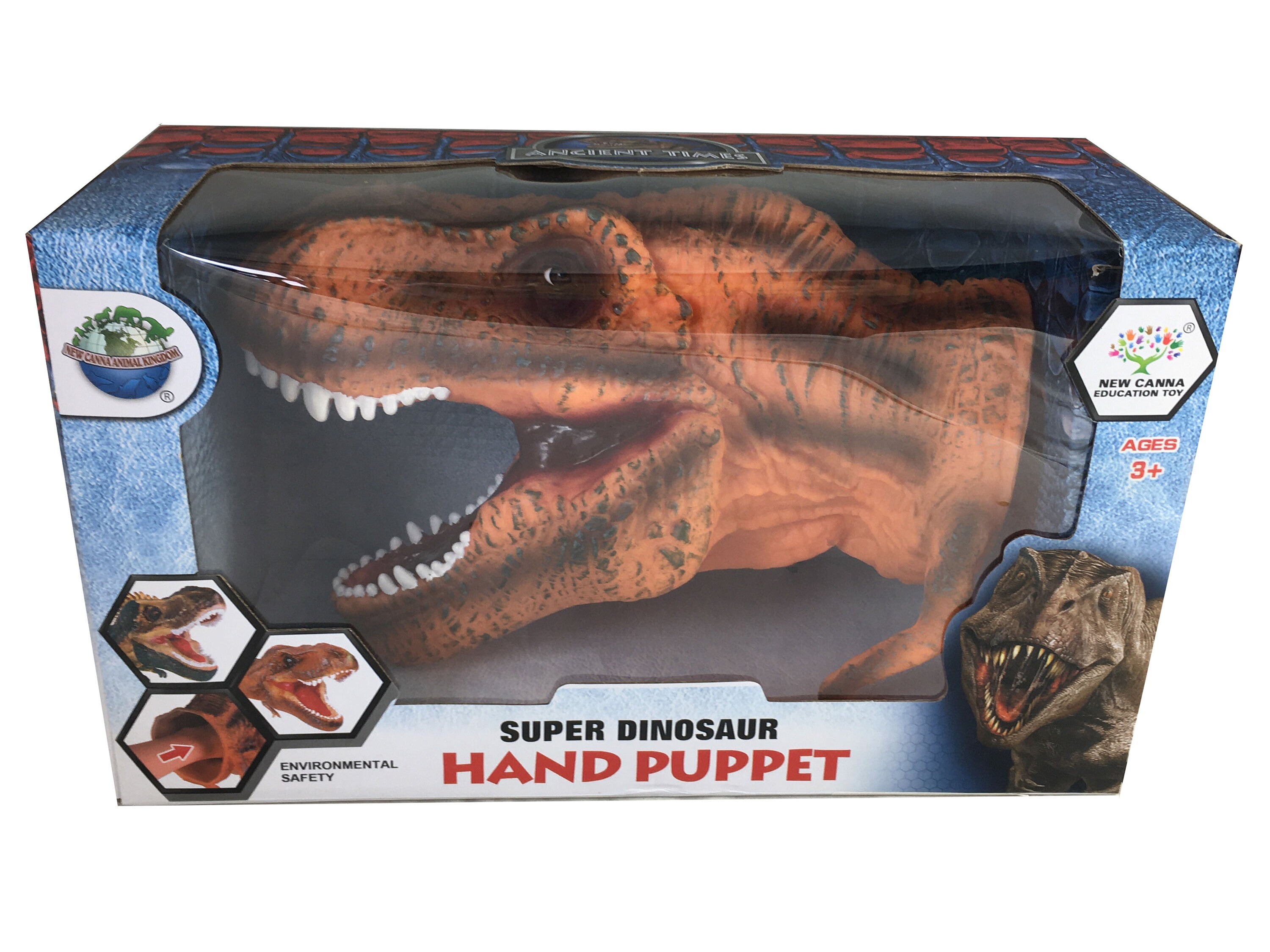  HugOutdoor New T-Rex Dinosaur Finger Puppet Toy Cosplay Novelty  Christmas Animal Hand Puppet Doll Mini Prop Funny Kids Gift : Toys & Games