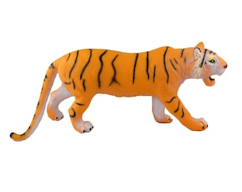 Rubber Soft Tiger Toy Xmas New Year Easter Gift for Boys Girls Toddlers Kids Age 3+