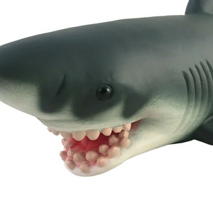 Large Soft Rubber White Shark Toys Sea Animals Party Toy Christmas Xmas New Year Gift for Boys Girls Kids Toddlers 3 21 image 2