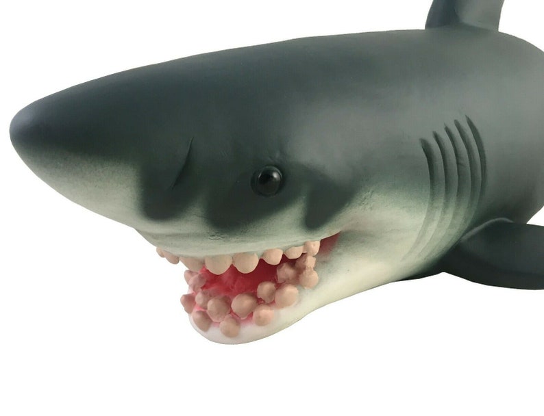 Large Soft Rubber White Shark Toys Sea Animals Party Toy Christmas Xmas New Year Gift for Boys Girls Kids Toddlers 3 21 image 2