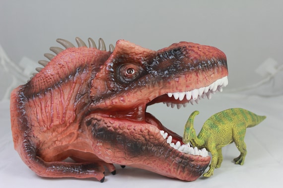 T-Rex Dinosaur Realistic Soft Plastic Hand Puppet Toy for Kids Tyrannosaurus 