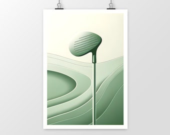 Affiche club de golf