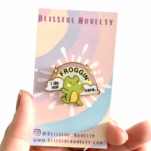 Sassy frog enamel pin badge