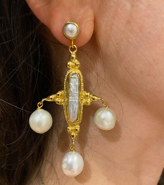 Timeless Handcrafted Pearl Earrings: Elegant Jewelry Gift for Brides, Anniversaries & Special Occasions