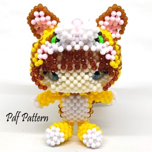 Beading Tutorial Pattern : Cat Costume Doll