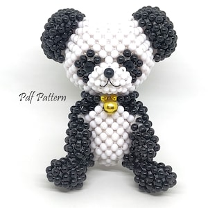 Beading Tutorial Pattern: Teddy Bear Panda