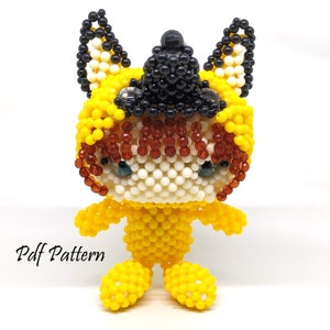 Beading Tutorial Pattern : German Shepherd Costume Doll
