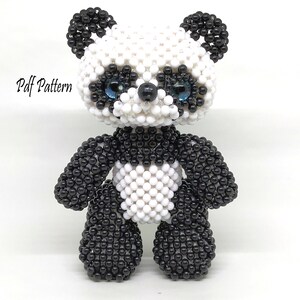 Beading Tutorial Pattern : Panda Type 1