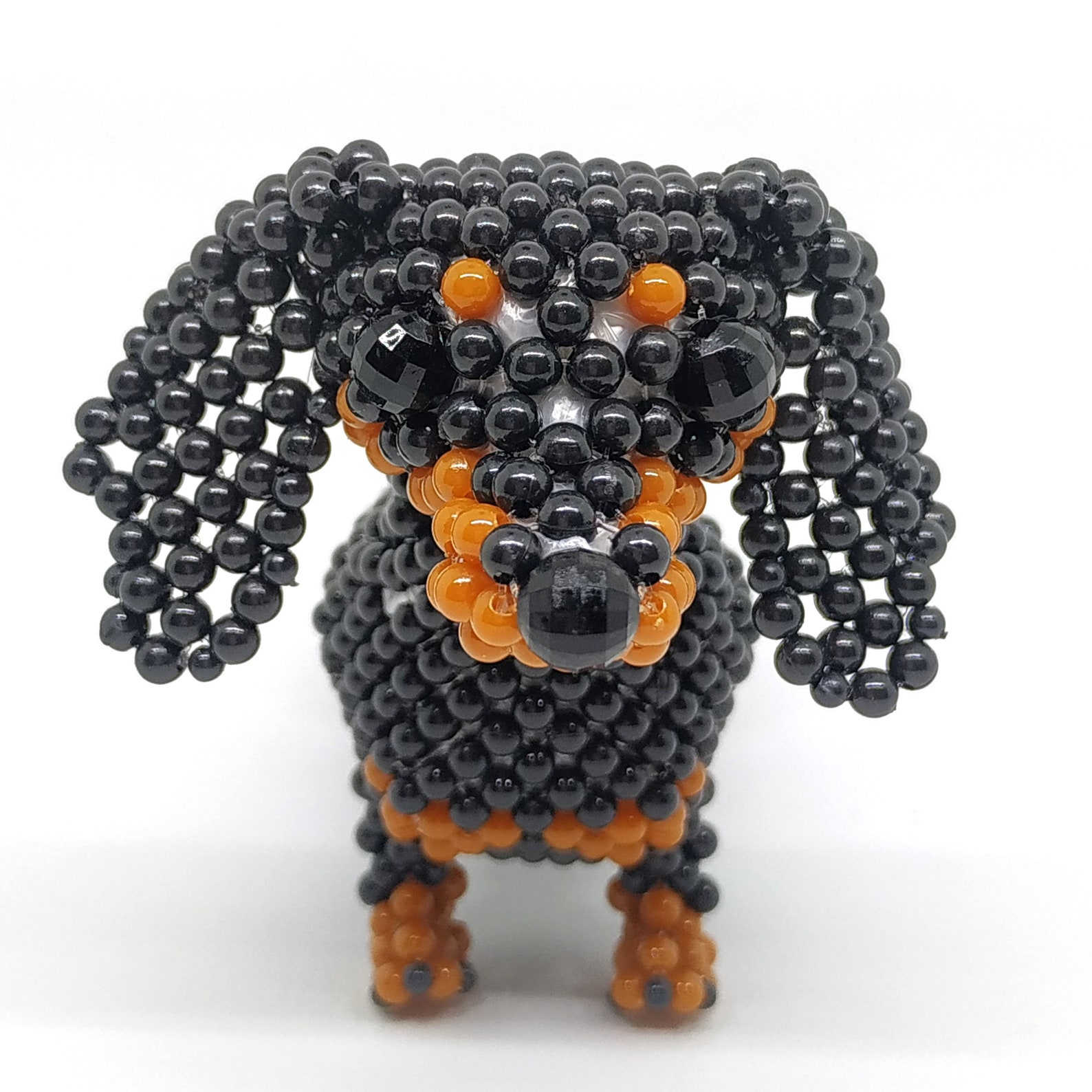 Dauchund Type 2 Beading Pdf Pattern, Beading Animal Tutorial, Beading ...