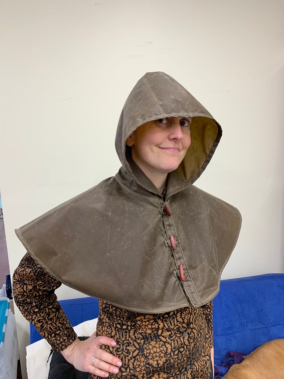 Waxed Canvas Oilskin Hood Etsy