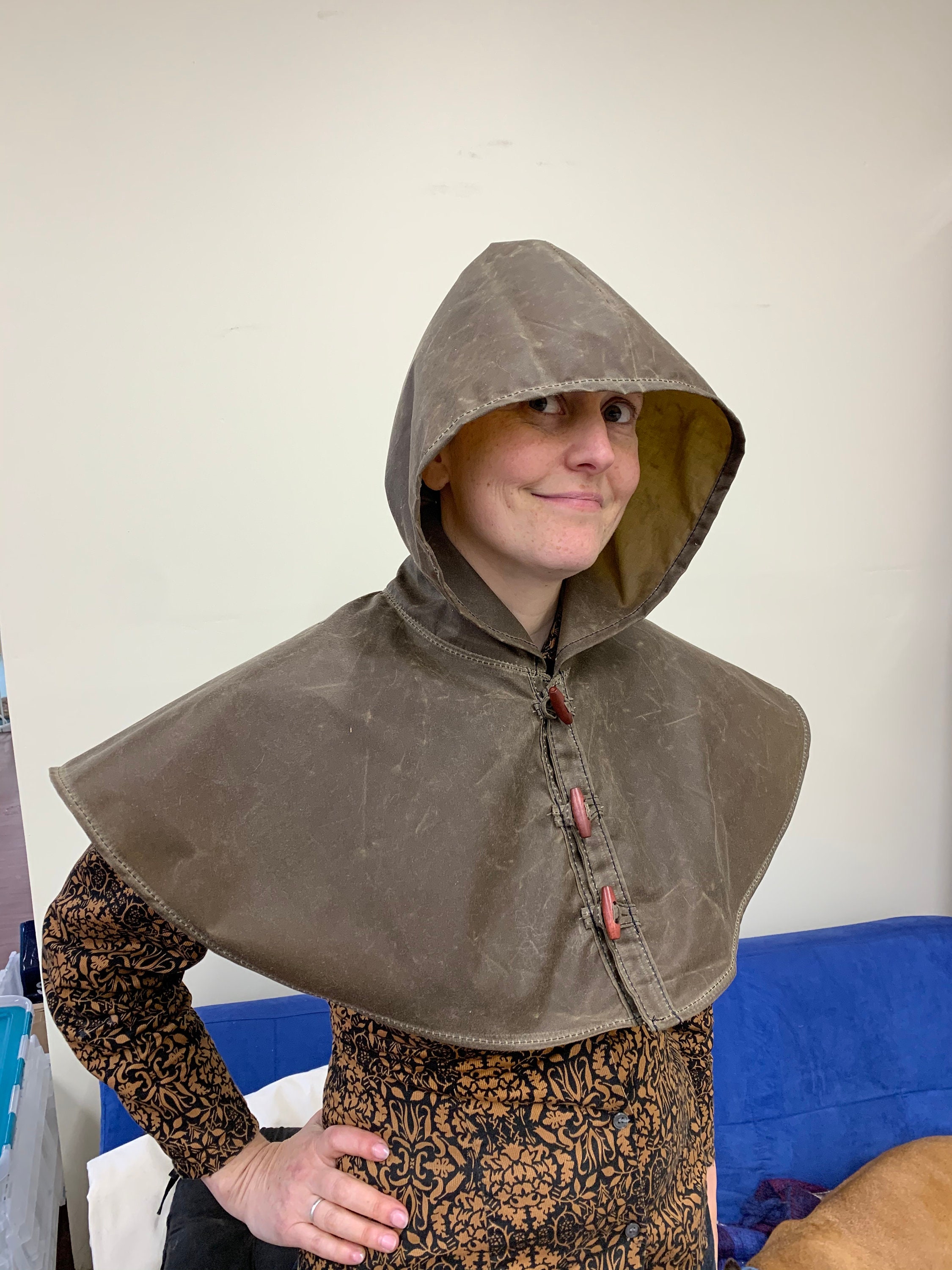 Waxed Canvas Oilskin Hood Etsy