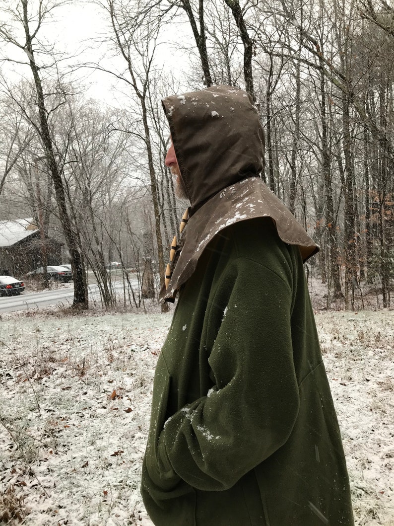 Waxed Canvas Oilskin Hood Etsy