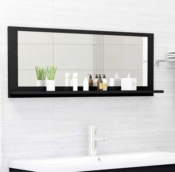 Large Bathroom Mirror With Shelf Rispa