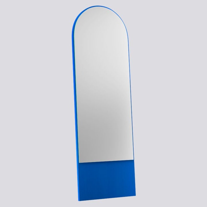 Floor Length Mirror Oversized Floor Mirror Funky Colored Etsy