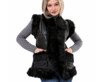 True Vintage Fur Vest Size XL Brown Beige 1990s Fur Vest Unisex 