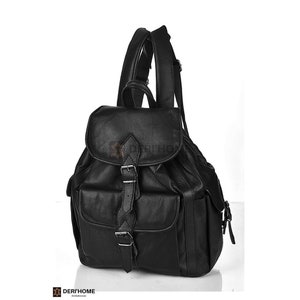 Black Leather Backpack Women, Leather Travel Backpack, Leather School Backpack for Girls, Mini-Small Leather Backpack, Backpack Purse