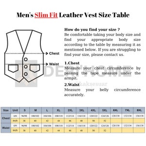 Brown Leather Vest, Lamb Leather Vest, Dark Brown Leather Vest Men, Sheepskin Vest, Leather Biker Vest, Casual Vest, Men Waistcoat, Slim Fit image 3