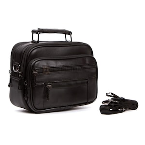 Petit sac messager en cuir pour homme, Sac bandoulière en cuir pour homme, Porte-documents en cuir, Sac à bandoulière en cuir pour homme, Sac à main en cuir pour homme, Sac à main en cuir