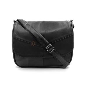 Schwarze Kleine Leder Umhängetasche Damen, Kleine Leder Umhängetasche Damen, Schultertasche aus Leder, Geldbörse Damen, Henkel Tasche