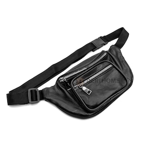 Schwarze Kleine Leder Bauchtasche, Leder Bauchtasche, Braune Leder Bauchtasche, Leder Umhängetasche, Hüfttasche, Leder Bauchtasche, Leder Gürteltasche