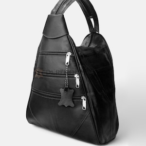 Sac à dos en cuir multi-poches, Sac à dos convertible, Sac à dos personnalisé, Mini sac à main sac à dos en cuir, Sac à dos pour femme, Sac à dos personnalisé