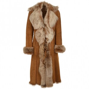 Suede and fur coat ladies clearance