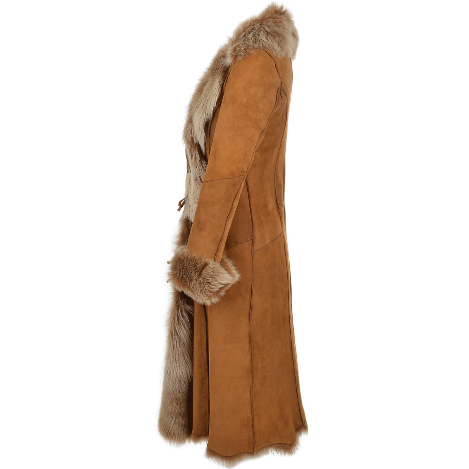 Women's Shearling Coat in Genuine Suede Leather/ Vintage - Etsy