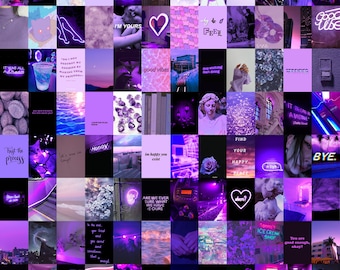 Purple Aesthetic Wall Collage - Etsy