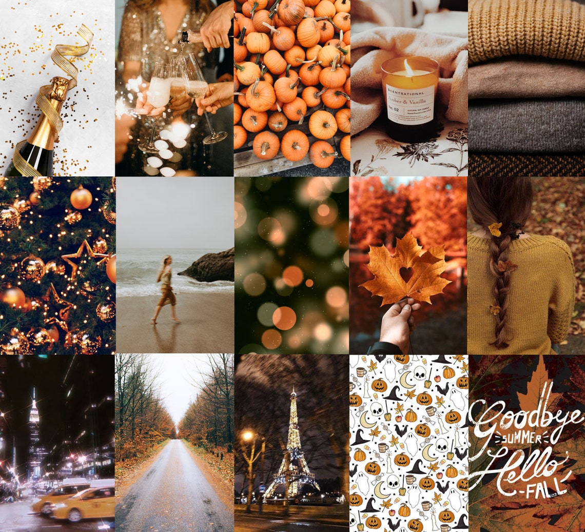 Fall Aesthetic Wall Collage Kit 60 PCS Trendy Collage Photo - Etsy UK