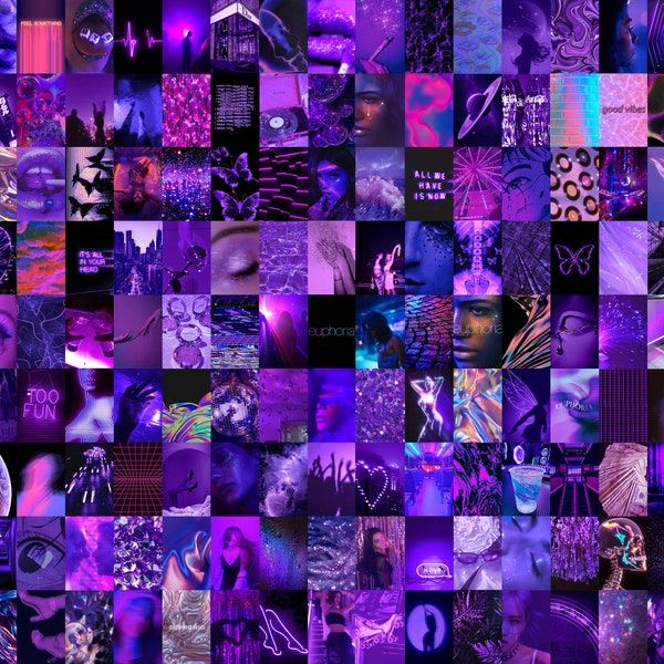 Purple Collage Kit - Etsy