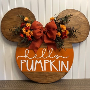 Mickey Mouse Fall Decor, Mickey Mouse Home Decor, Mickey Mouse Decor, Mickey Mouse Wall Decor, Mickey Mouse Door Hanger, Handmade