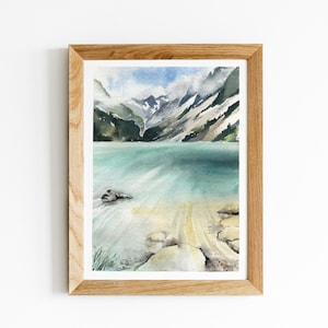 Original watercolor Lake Gaube