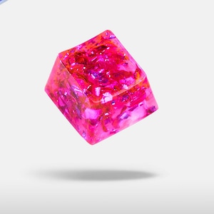 Artisan Keycap -  Pink&#39;s Dream Clear Pink Keycaps OEM Back Lit OEM Profile Cherry MX New Keycaps