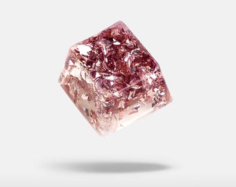 Klare Metallic Pink Harz Tastenkappe für Cherry MX : Artisan Keycap