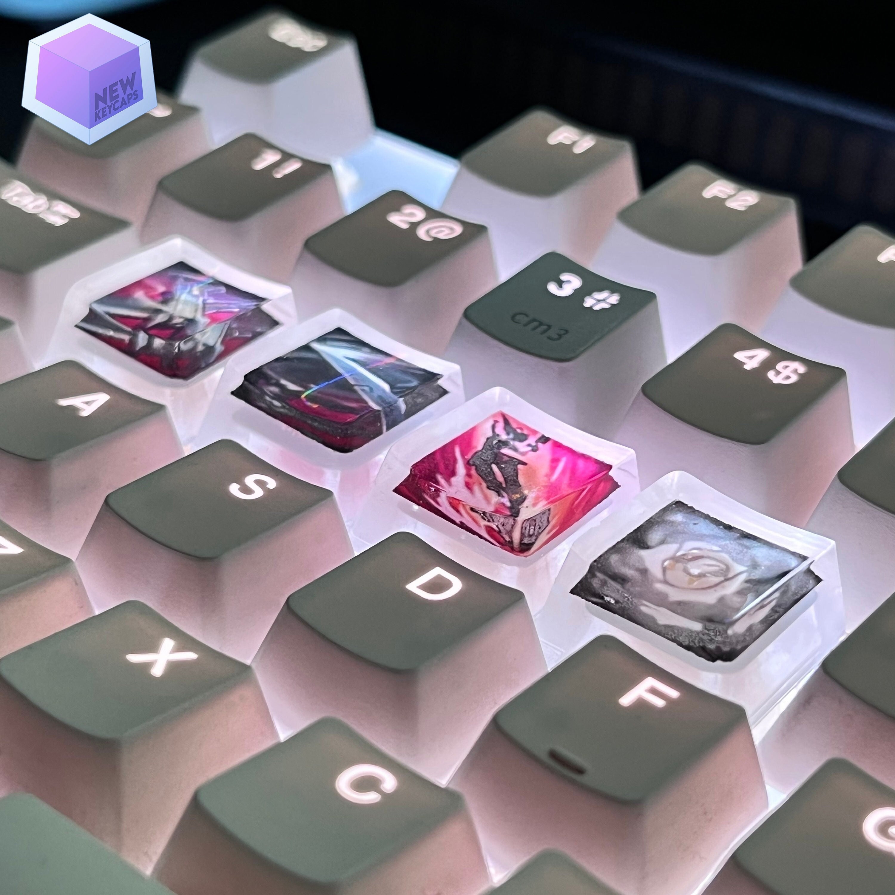 Artisan Samira Resin Keycaps: Champion Ability Set - OEM Profile