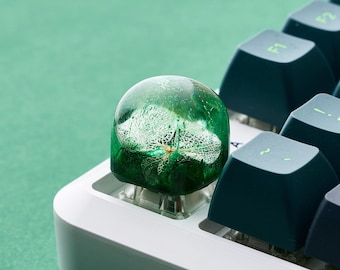 Botanic Dom Esc Artisan Keycap Handmade: Backlit DOM Profile, Cherry MX Keyboard