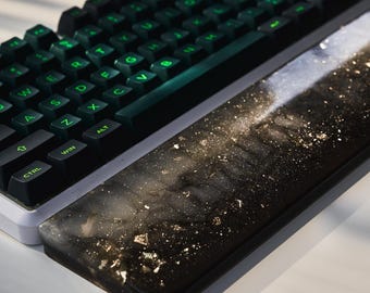 Deep Galaxy Resin Wrist Rest Artisan Keyboard Accessry
