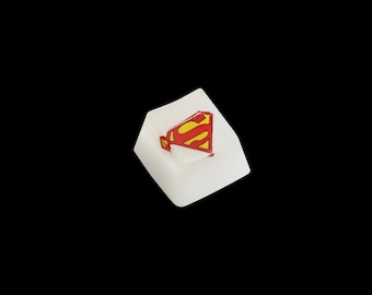 Handmade Superman Resin Keycap –Artisan Keyboard Key