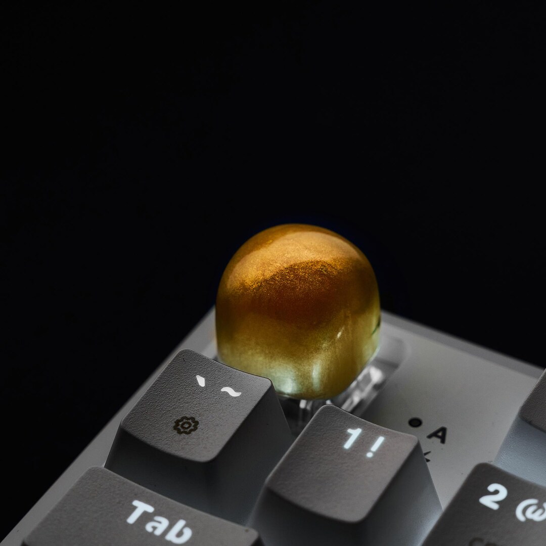 Gold Dom Artisan Keycap Backlit Handmade DOM Profile, Cherry MX ...