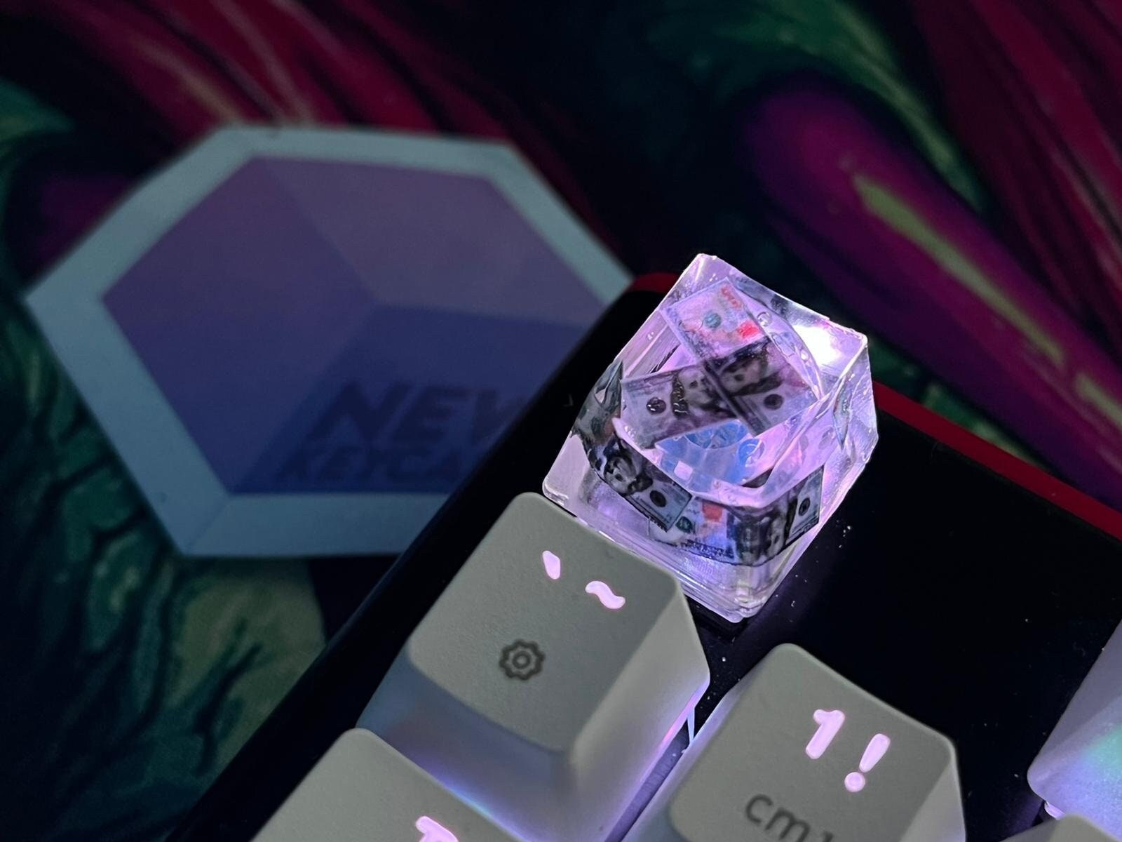 Dollar Artisan Keycap: Handmade Resin Cherry Switch Keyboard - Etsy