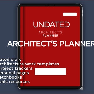 ARCHITECT and Project Managers UNDATED Digital Planner | Gifts for Architects and students| Goodnotes planner | Digital iPad planner