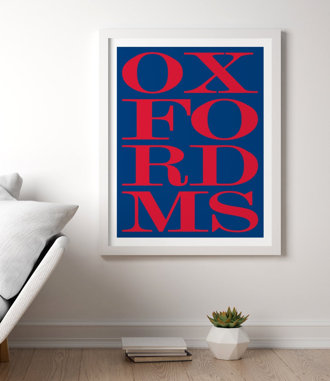 Oxford FRAMED Subway Sign Print, Oxford Bus Scroll City Poster, Oxford