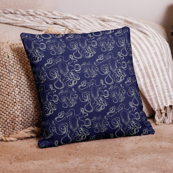 Octopus Pillow Etsy