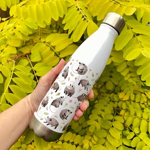 Opossum Wasserflasche: Isolierte kühle Edelstahlflasche